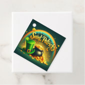 Farbenfrohe Regenbogengold St. Patrick's Day Geschenkanhänger (Beispiel)