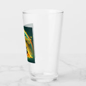 Farbenfrohe Regenbogengold St. Patrick's Day Glas (Links)