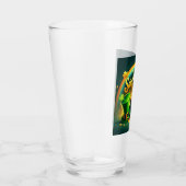 Farbenfrohe Regenbogengold St. Patrick's Day Glas (Rechts)