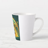 Farbenfrohe Regenbogengold St. Patrick's Day Milchtasse (Rechts)