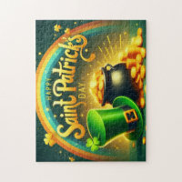 Farbenfrohe Regenbogengold St. Patrick's Day