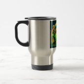 Farbenfrohe Regenbogengold St. Patrick's Day Reisebecher (Links)
