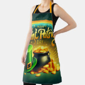 Farbenfrohe Regenbogengold St. Patrick's Day Schürze (InSitu)
