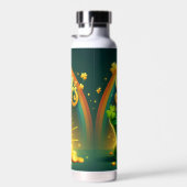 Farbenfrohe Regenbogengold St. Patrick's Day Trinkflasche (Rechts)