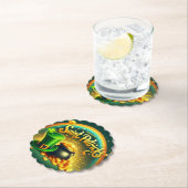 Farbenfrohe Regenbogengold St. Patrick's Day Untersetzer (Vor Ort)