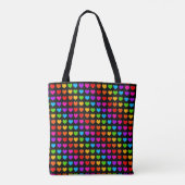 Farbenfrohe Regenbogenharze Schwarz Tasche (Rückseite)