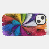 Farbenfrohe Regenbogenhaut iPhone Hülle (Rückseite (Horizontal))