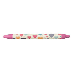 Farbenfrohe Regenbogenherzen Valentines Kugelschreiber