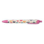Farbenfrohe Regenbogenherzen Valentines Kugelschreiber (Unterseite)