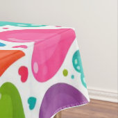 Farbenfrohe Regenbogenherzen Valentines Tischdecke (Beispiel)