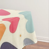 Farbenfrohe Regenbogenherzen Valentines Tischdecke (Beispiel)