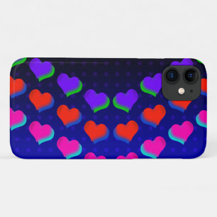 Farbenfrohe Regenbogenhöre auf Schwarz-Cartoon-Mus Case-Mate iPhone Hülle