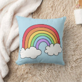 Farbenfrohe Regenbogenillustrierung Kissen (Decke)