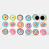 Farbenfrohe Regenbogenkreise Kunst Aquarell Case-Mate iPhone Hülle (Rückseite (Horizontal))