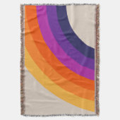 Farbenfrohe Regenbogenkunst im Retrostil Decke (Vorderseite Vertikal)
