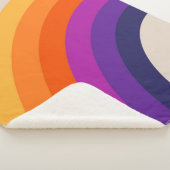 Farbenfrohe Regenbogenkunst im Retrostil Sherpadecke (3/4)