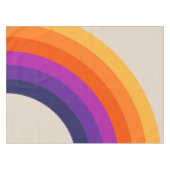 Farbenfrohe Regenbogenkunst im Retrostil Tischdecke (Vorderseite (Horizontal))
