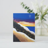 Farbenfrohe Regenbogenküste Seascape Folk Postkarte (Stehend Vorderseite)