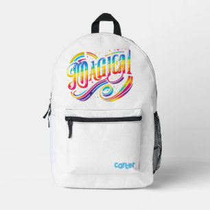 Farbenfrohe Regenbogenmagie Bedruckter Rucksack