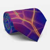 Farbenfrohe Regenbogenmosaik Abstrakt Krawatte (Gerollt)
