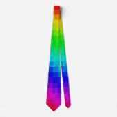 Farbenfrohe Regenbogenmosaik, Necktie Krawatte (Vorderseite)