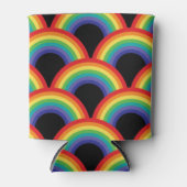 Farbenfrohe Regenbogenmuster Dosenkühler (Vorderseite)