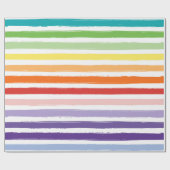 Farbenfrohe Regenbogenmuster Geschenkpapier (Flach)