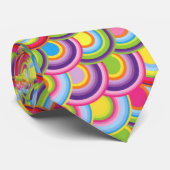 Farbenfrohe Regenbogenmuster Krawatte (Gerollt)