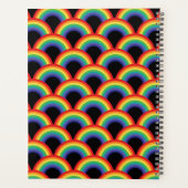 Farbenfrohe Regenbogenmuster Planer (Rückseite)