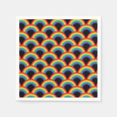 Farbenfrohe Regenbogenmuster Serviette (Vorderseite)