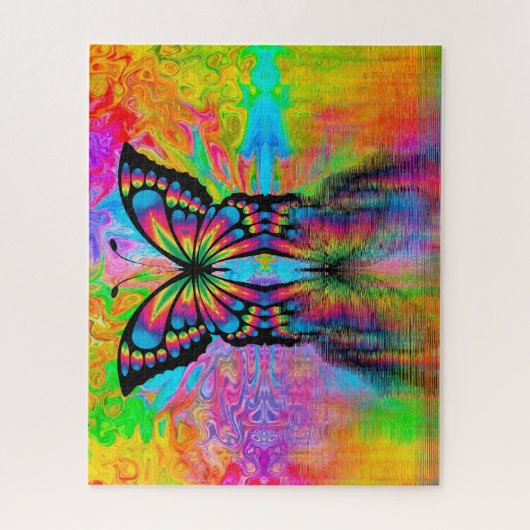 Farbenfrohe Regenbogenreflexion Puzzle (Vertikal)