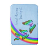 Farbenfrohe Regenbogenschmetterlinge Badematte (Vorderseite Vertikal)