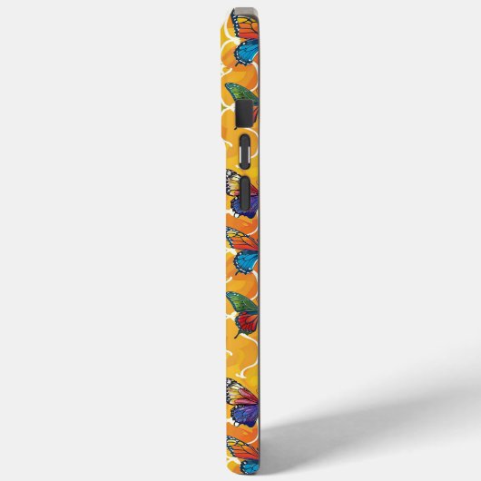 Farbenfrohe Regenbogenschmetterlinge Digital Gemus Case-Mate iPhone Hülle (Rückseite / Links)