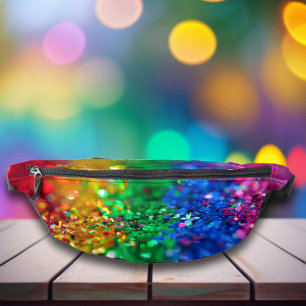 Farbenfrohe Regenbogensequenzen Bauchtasche