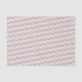 Farbenfrohe Regenbogenspitze Gemustert Seidenpapier (Vorderseite)