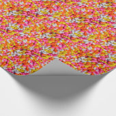 Farbenfrohe Regenbogensprinklen Geschenkpapier (Ecke)