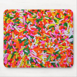 Farbenfrohe Regenbogensprinklen Mousepad
