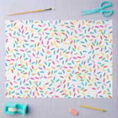 Farbenfrohe Regenbogensprinklen Muster Seidenpapier (Basteln)