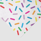 Farbenfrohe Regenbogensprinklen Muster Seidenpapier (Ausschnitt)