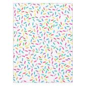 Farbenfrohe Regenbogensprinklen Muster Tischdecke (Vorderseite)