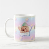 Farbenfrohe Regenbogenstars im Sky Custom Foto Kaffeetasse (Links)
