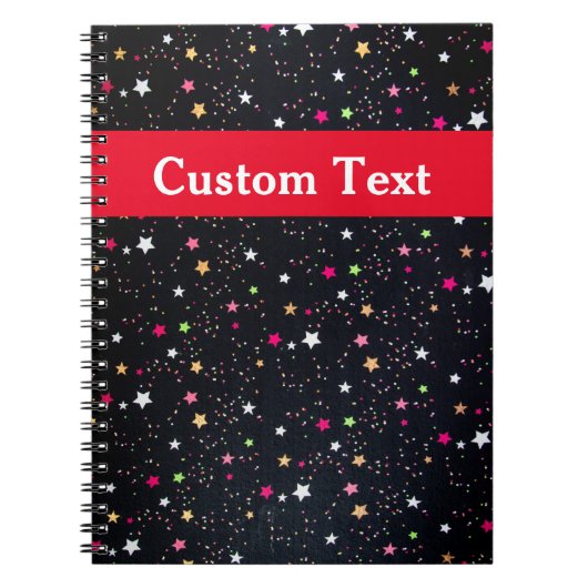 Farbenfrohe Regenbogenstars Niedlich Notizblock (Vorderseite)