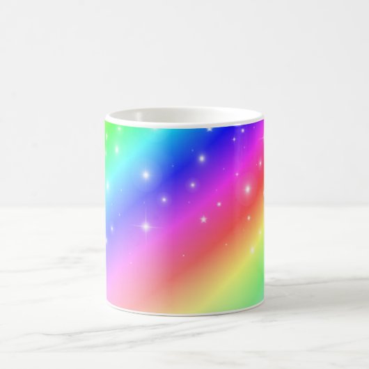 Farbenfrohe Regenbogensteine Kaffeetasse (Mittel)