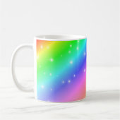 Farbenfrohe Regenbogensteine Kaffeetasse (Links)