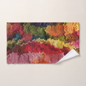 Farbenfrohe Regenbogenstreifen Abstraktes Badetuch Badhandtuch Set (Handtuch)