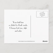 Farbenfrohe Regenbogenstreifen Danke, Postkarte (Rückseite)