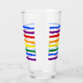 Farbenfrohe Regenbogenstreifen Glas (Links)