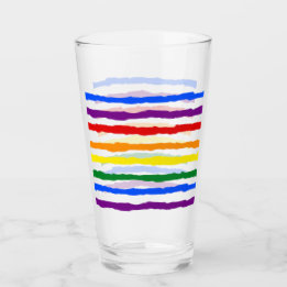 Farbenfrohe Regenbogenstreifen Glas