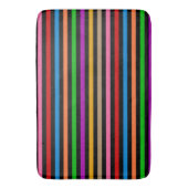 Farbenfrohe Regenbogenstreifen Linien Design - Sch Badematte (Vorderseite Vertikal)