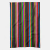 Farbenfrohe Regenbogenstreifen Linien Design - Sch Geschirrtuch (Vertikal)